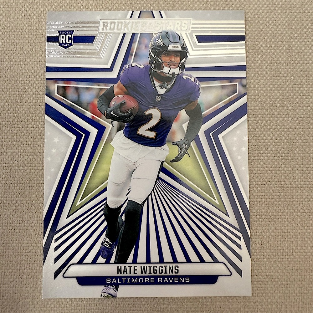 Nate Wiggins 2024 Panini Rookies & Stars Baltimore Ravens NFL Football Card